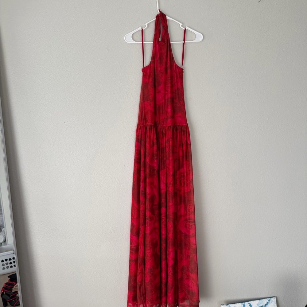 REVOLVE Backless Red Maxi Dress